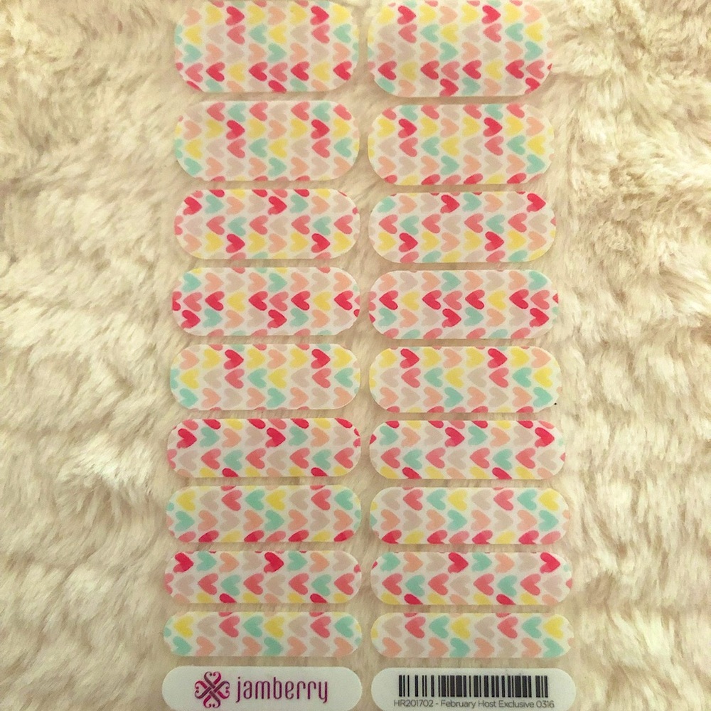 FULL SHEET: Jamberry Feburary Host Exclusive 2017 nail wrap